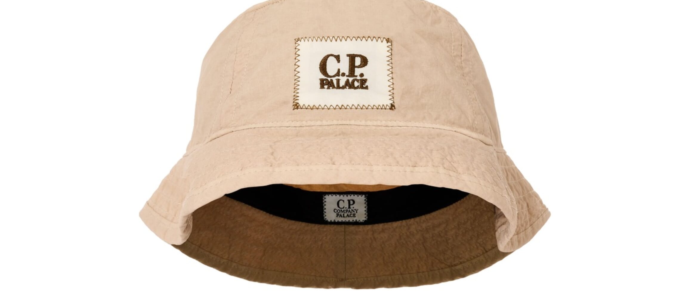 PALACE C.P. COMPANY PLAIN PAPER TOUCH GOGGLE BUCKET HAT STONE 2 