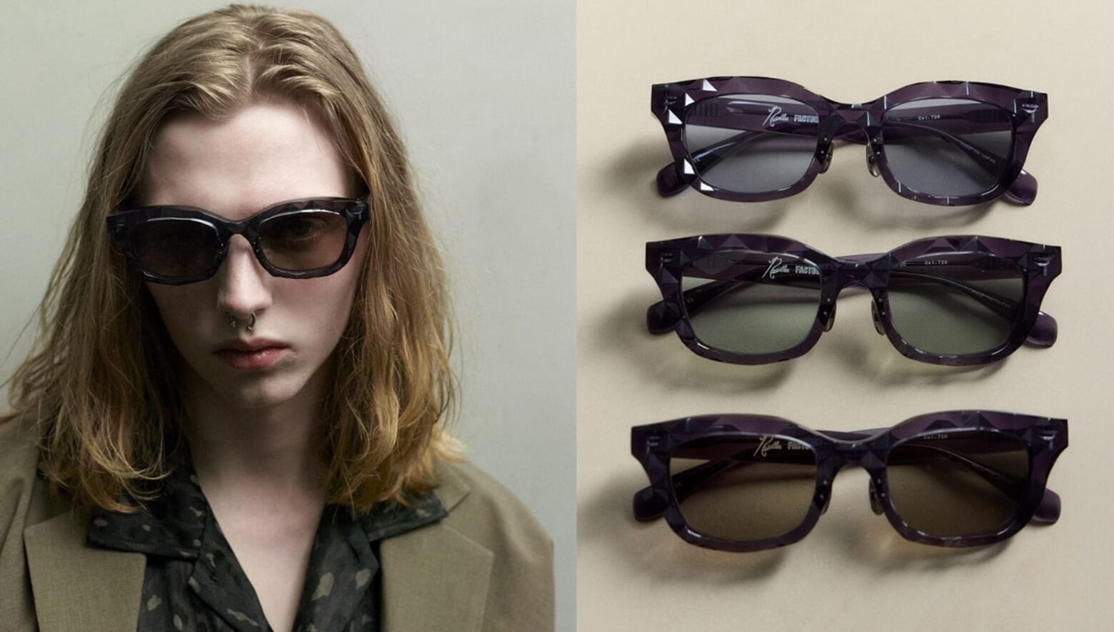 ニードルズが鯖江のアイウエアメーカーと初コラボ。クリアパープルを