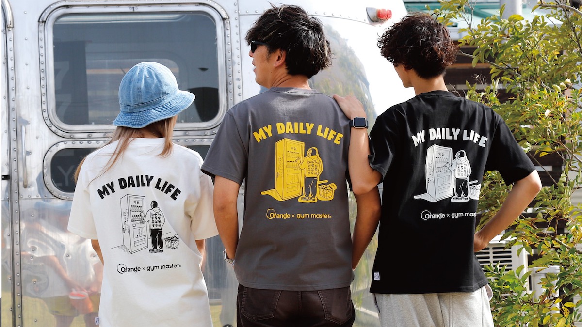 オレンジとジムマスターのコラボTシャツが外遊び人ウケ確実な 