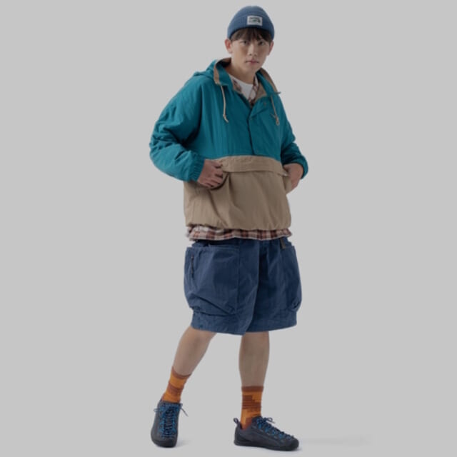 deps × GO OUT マウンテンパーカー XL ブラック×ブルー depsの通販