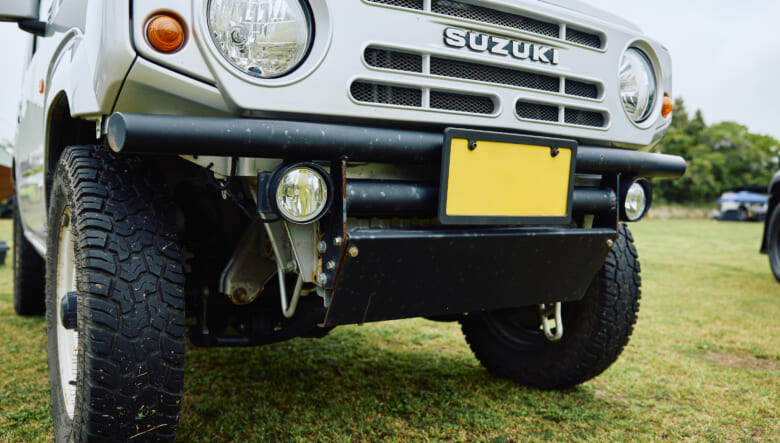 【’18 JIMNY JB64】あえてのサビが味わい深い。JA11パーツ流用にも注目！