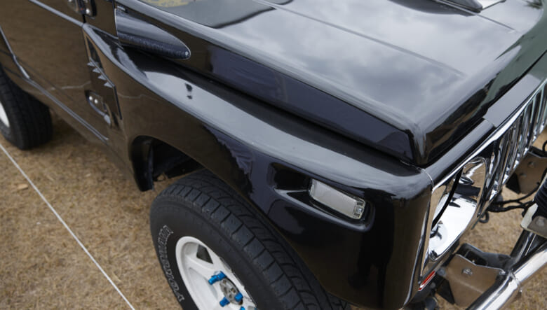 【’92 JIMNY JA11】父親と合作した愛車は、イカついウイングが主役。