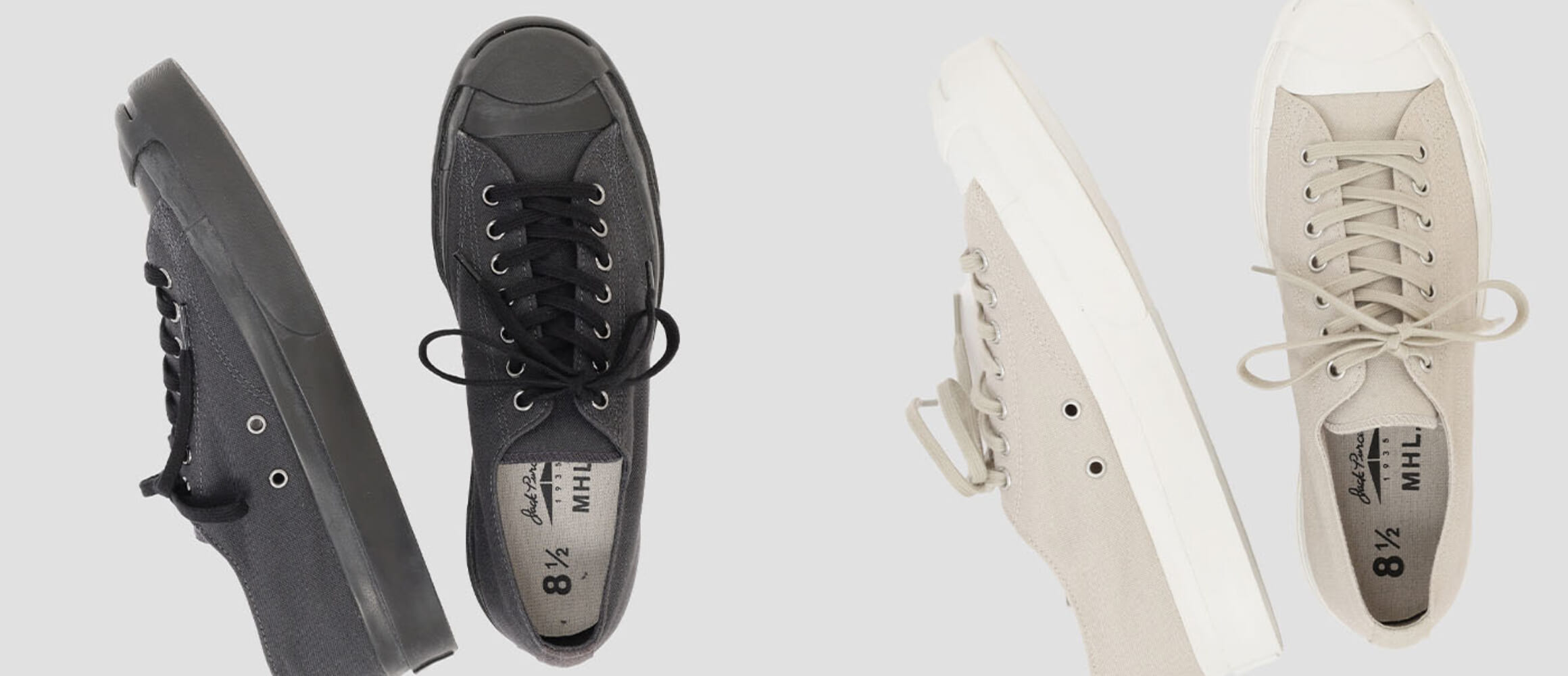 JACK PURCELL 1935 MHL.25 ジャックパーセル　別注 MHL.のアレンジが光るジャック・パーセル 1935は、ミニマルなデザイン