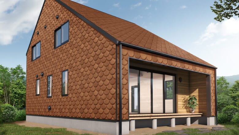 BESSの三角WONDER「間貫けのハコ」。まるごと縁側みたいな家の「新外装」に注目！