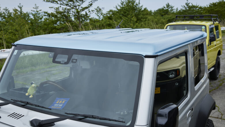 【’24 JIMNY SIERRA JB74】1年考え抜いたカスタムは、差し色の水色がポイント。