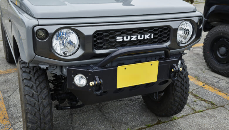 【’19 JIMNY JB64】ゴツい足回りを組み合わせ、ライトなオフロードも楽しむ。
