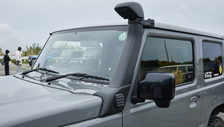 【’19 JIMNY JB64】ゴツい足回りを組み合わせ、ライトなオフロードも楽しむ。
