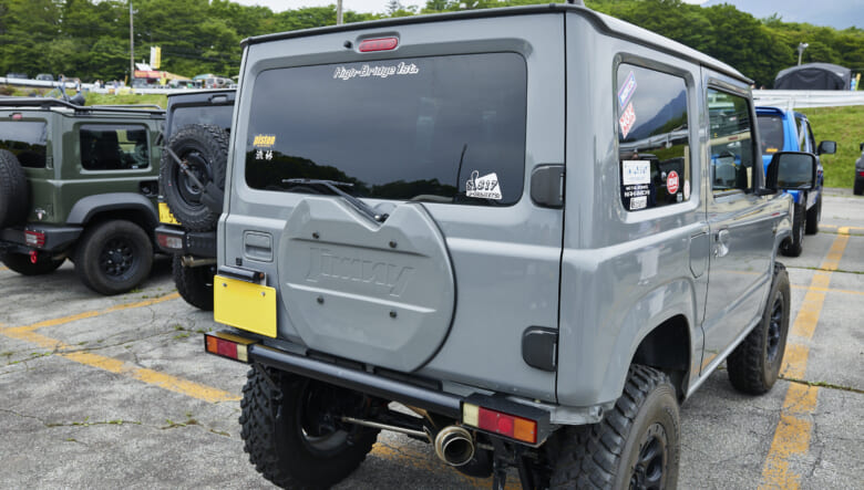 【’19 JIMNY JB64】ゴツい足回りを組み合わせ、ライトなオフロードも楽しむ。