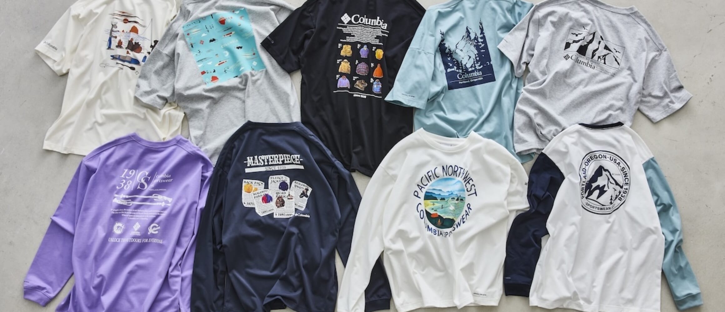 イタリア フィレンツエ Andrea Palombini デザインシャツ コット いつでもスタイリングの主役！ コロンビアの「グラフィックTシャツ