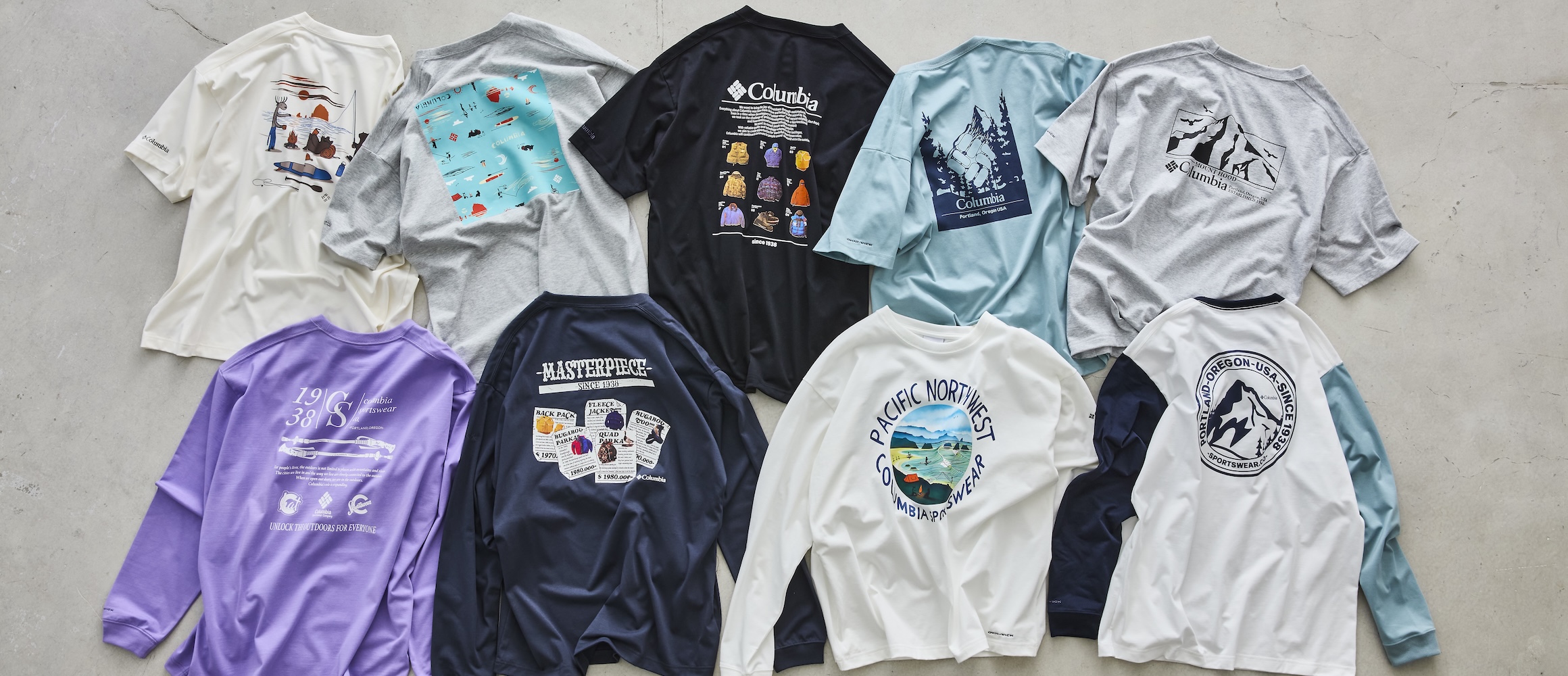 いつでもスタイリングの主役！ コロンビアの「グラフィックTシャツ コレクション」が傑作揃い。