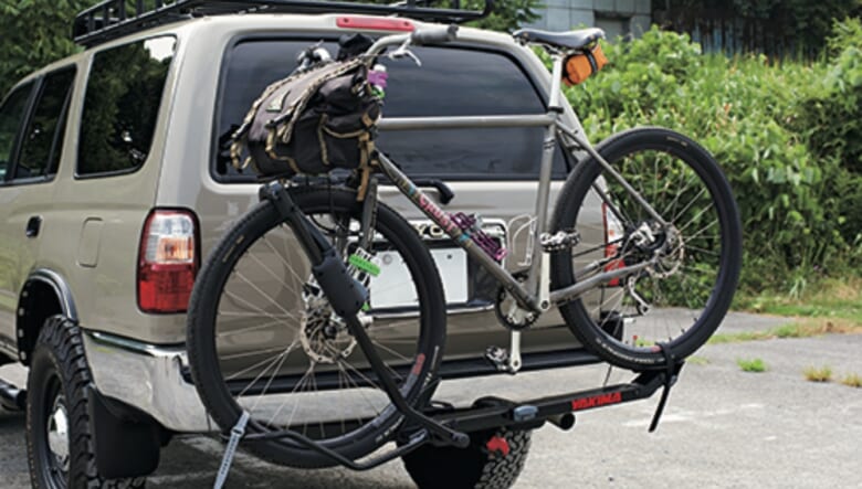 ヤキマのサイクルキャリア、シングルスピードにセットした愛車は、クラストバイクのエバージョン。