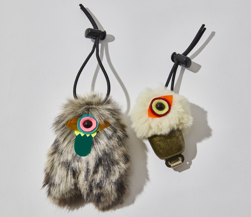 WONDER WORKS リフレクターモンスターズ　白色と黄色の2個セット WONDER WORKS｜リフレクターモンスターズ フサフサ族 シロタ｜CLAMP