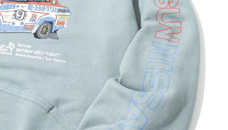 日産の名車&スピリットをゴースローキャラバン流にアレンジ。クルマ好きに刺さるコラボウエア4種がピットイン！