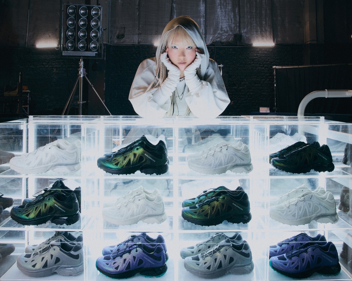 ★未使用に近い★入念洗浄～メンテ済 ★SALOMON ★144㎝ ★綺麗＆良好★ 女性のネイルから着想を得たサロモンの新作シューズ。見る角度で