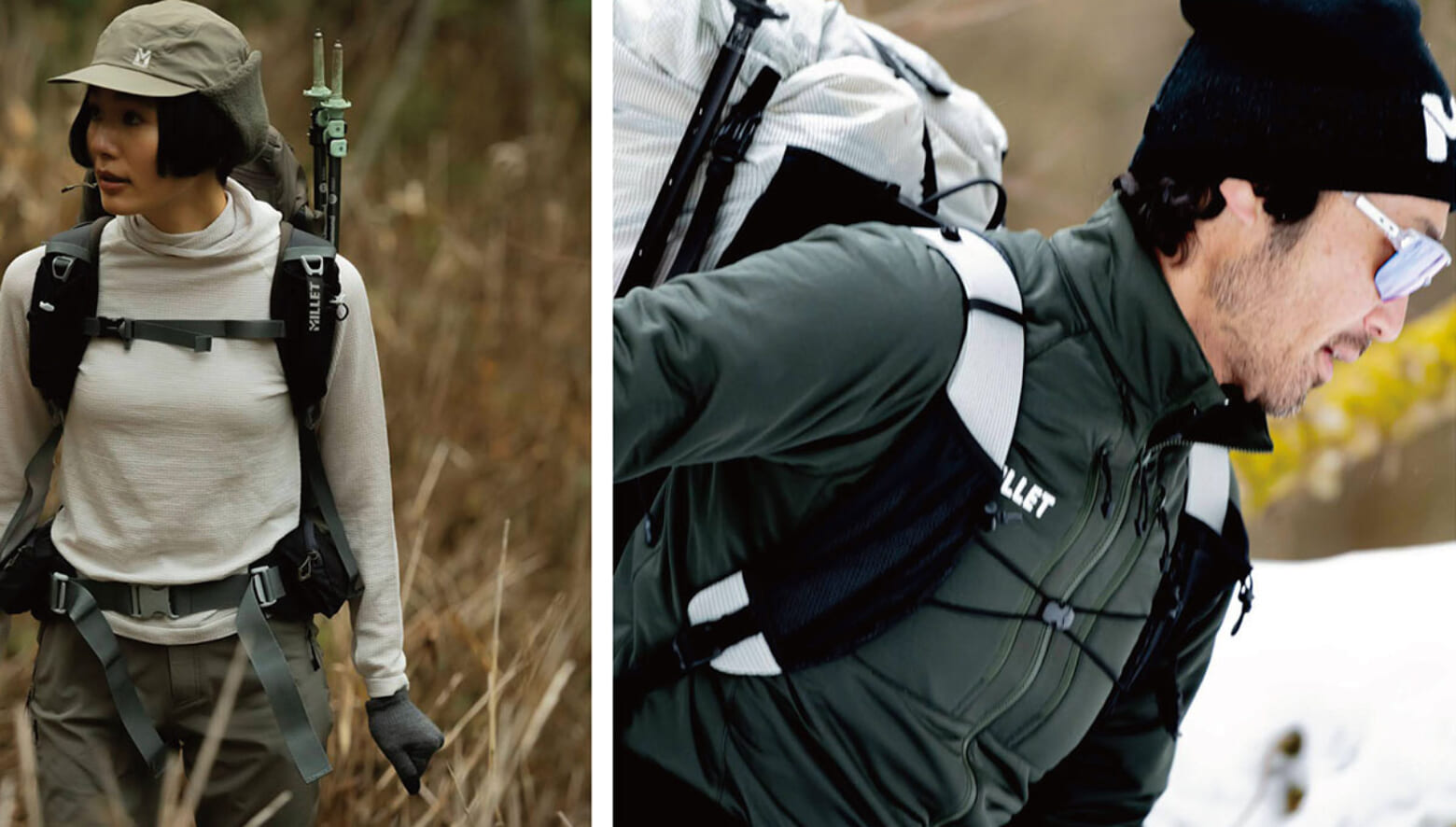 ミレーから登場の新作“アクティブサーマル”シリーズは、ドライをキープしながら暖かく快適な着心地。