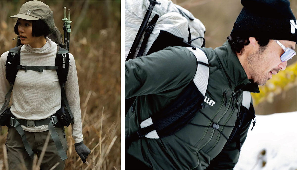 ミレーから登場の新作“アクティブサーマル”シリーズは、ドライをキープ