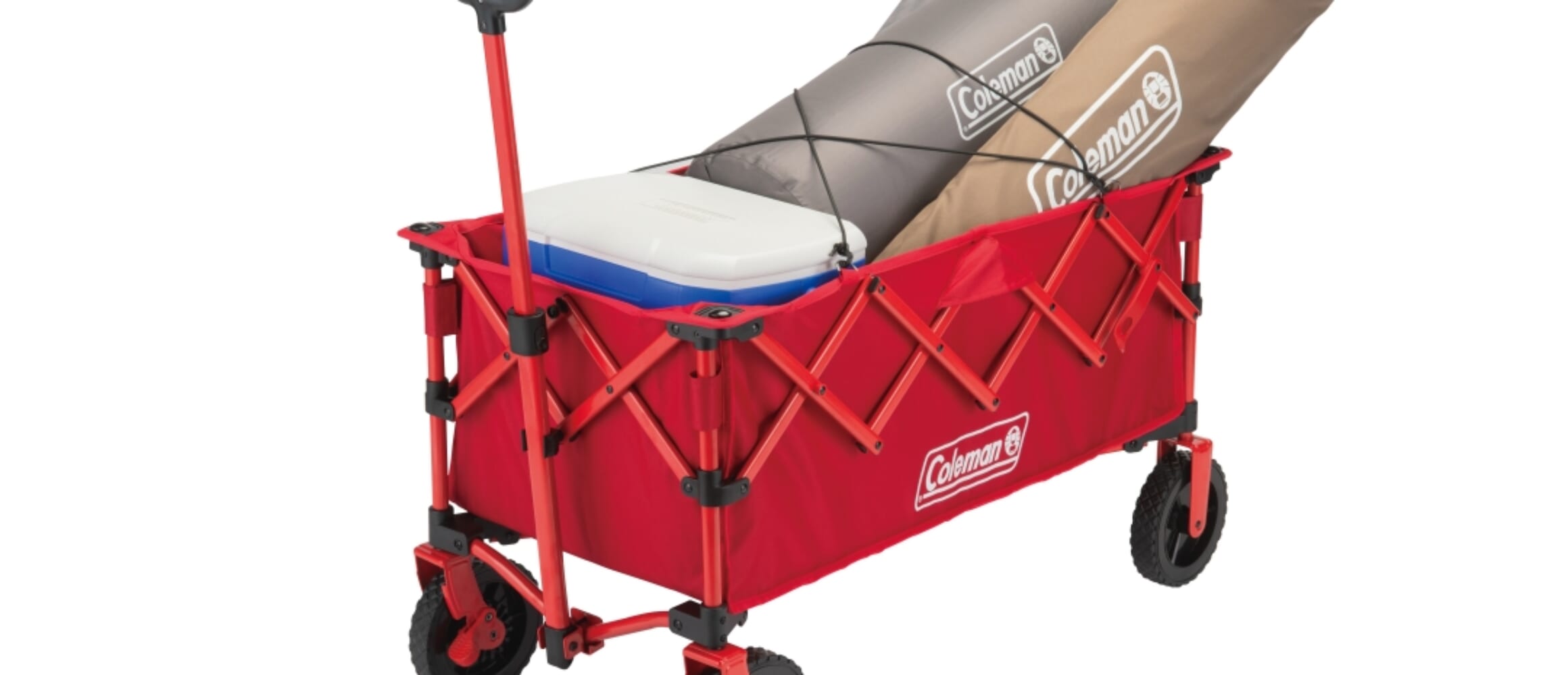 コールマン　アウトドアワゴン/KN18 (グリーン) 　未使用に近い コールマンの永久定番的ワゴンが10年ぶりにリニューアル！ 軽量＆ひと