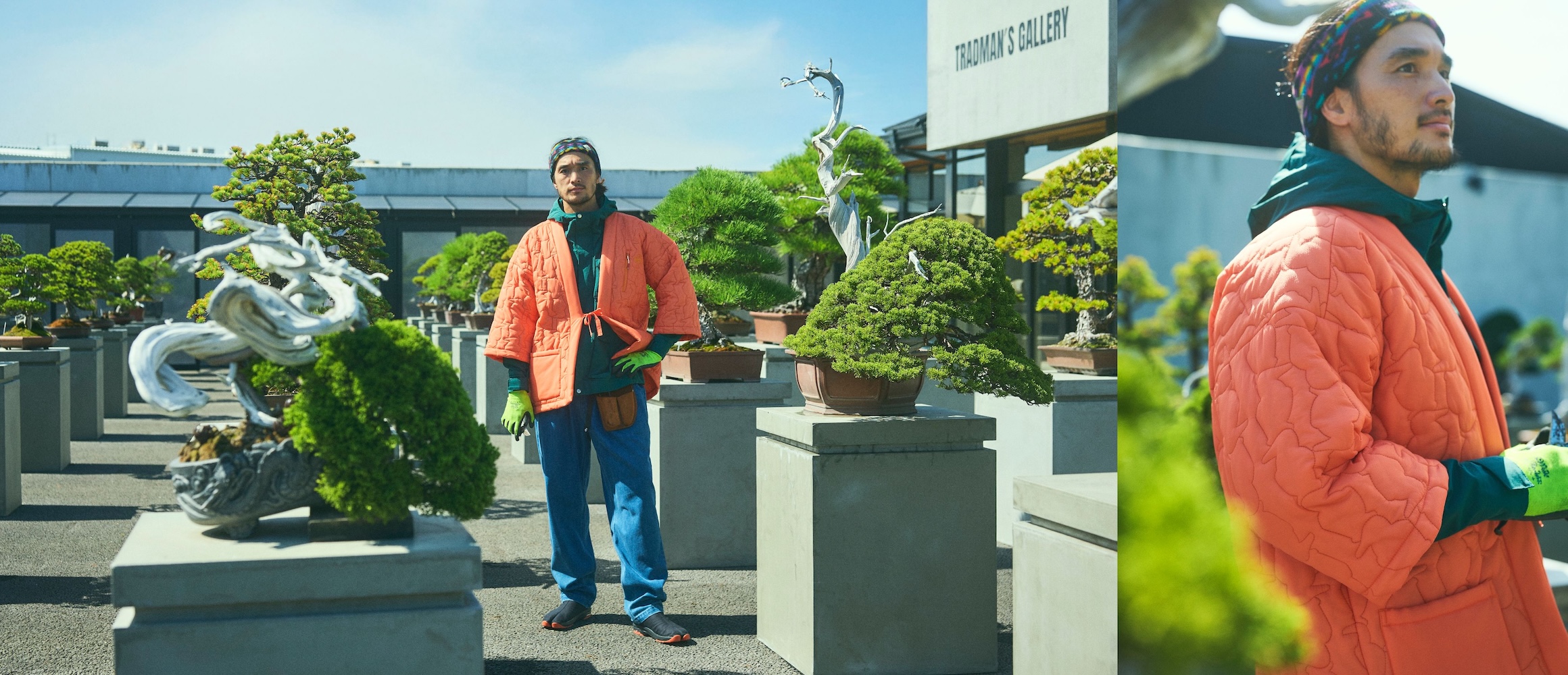 チャムスの冬定番「ブービーステッチ」の半纏で、“和”ウトドアスタイル！