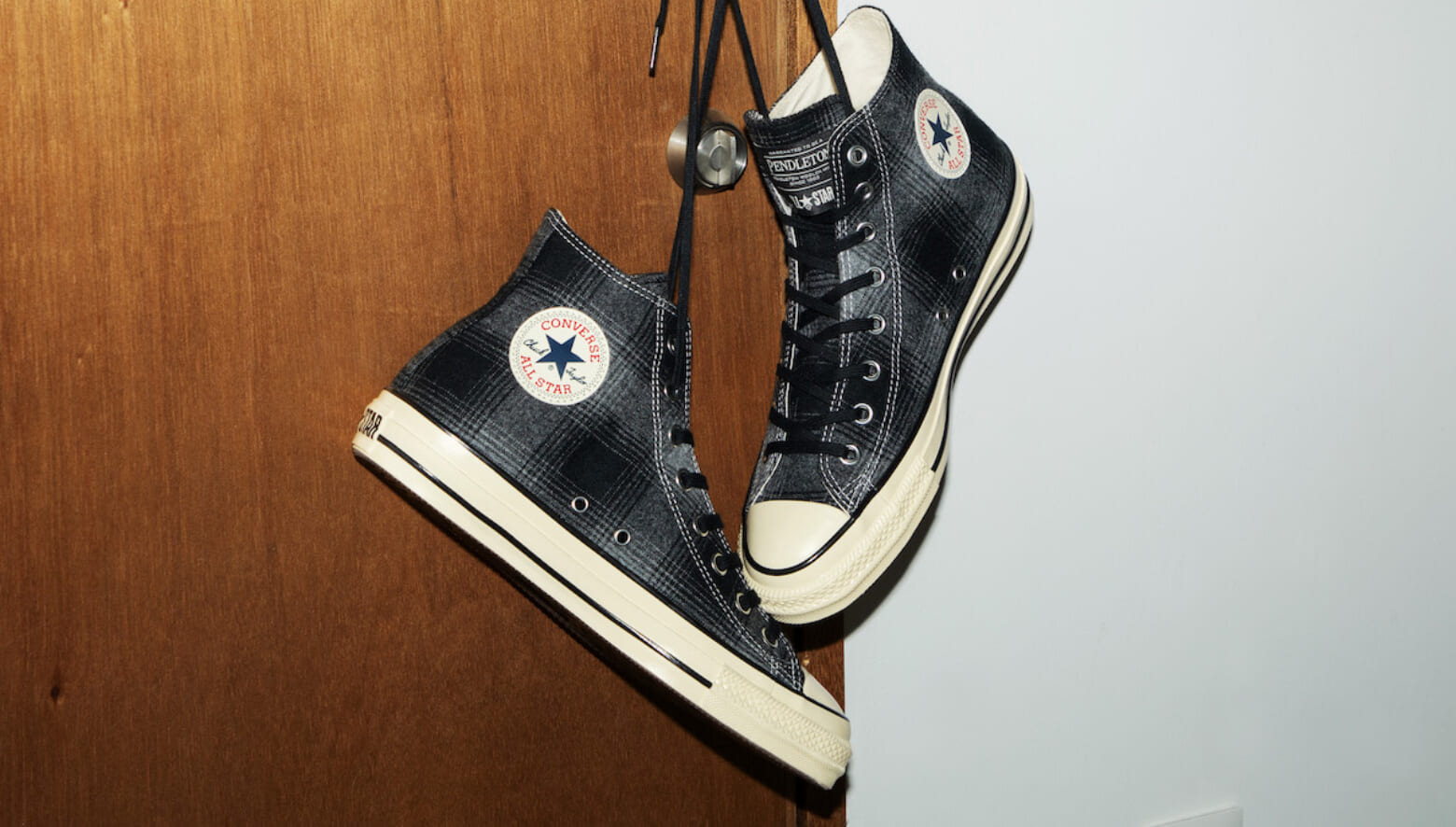 ペンドルトンのオンブレチェックをオールスターに落とし込んだ