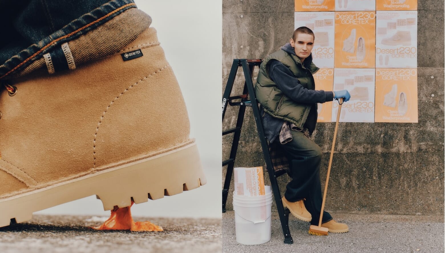 温故知新を体現した、ビームス別注のデザートブーツ。ワークブーツから