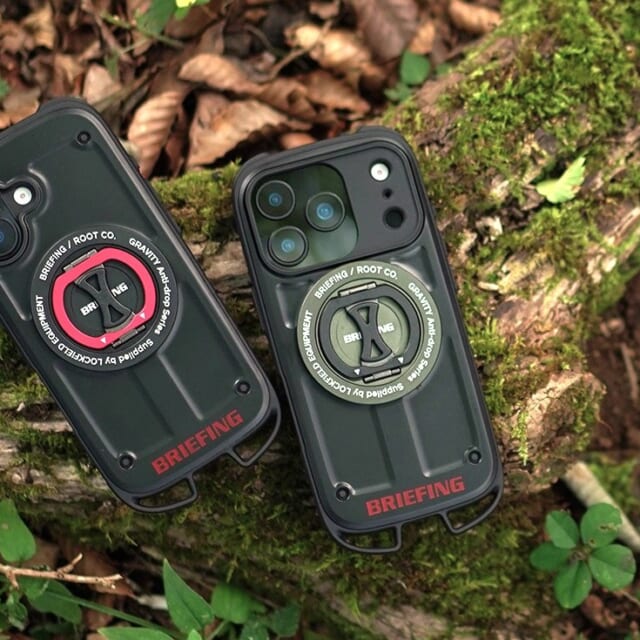 BRIEFINGのロゴが際立つ、ROOT CO.の iPhone17／Pro用ケースは