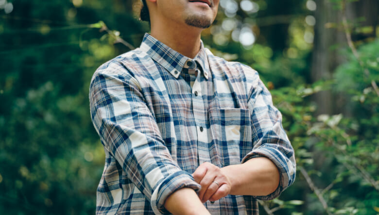 リラックスできる「エル・エル・ビーン」のアウターで、パティシエ家族が、ゆったりデイキャンプ。