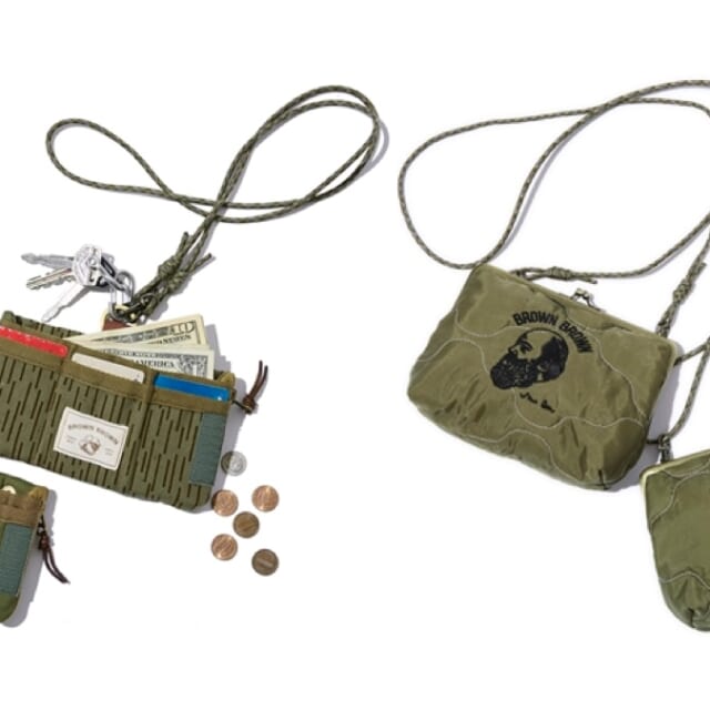 ミリタリーウエアを日常小物にアップサイクル。前回SOLD OUTしたガマ口