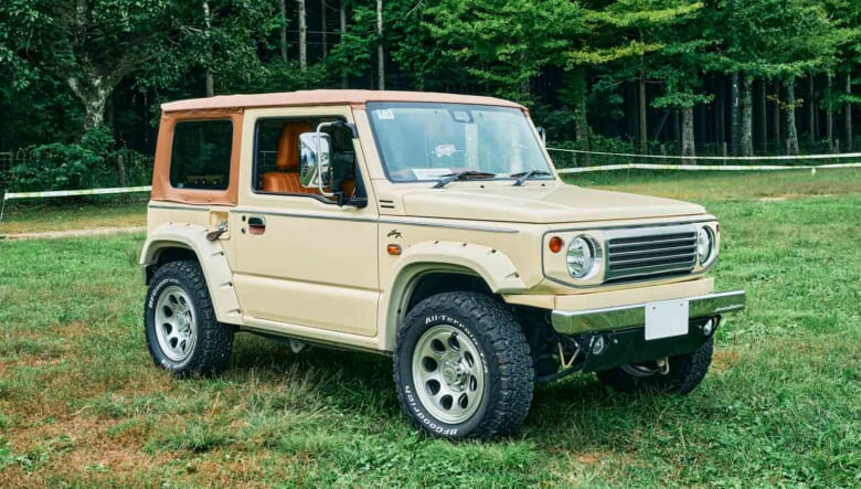 【’22 JIMNY JB74】旧きよきアメリカのホロ車をイメージ。