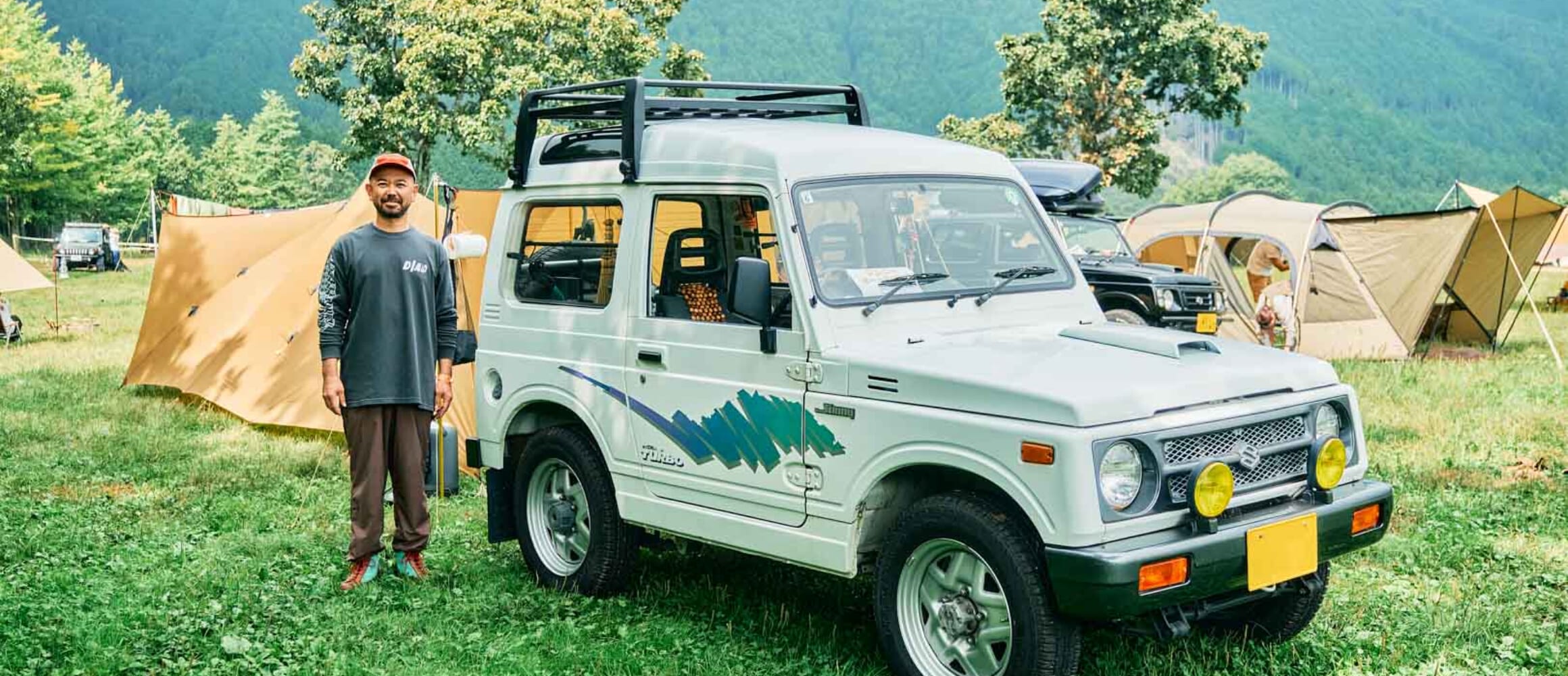 91 JIMNY JA11V】希少なパノラミックルーフの開放的車内空間を満喫