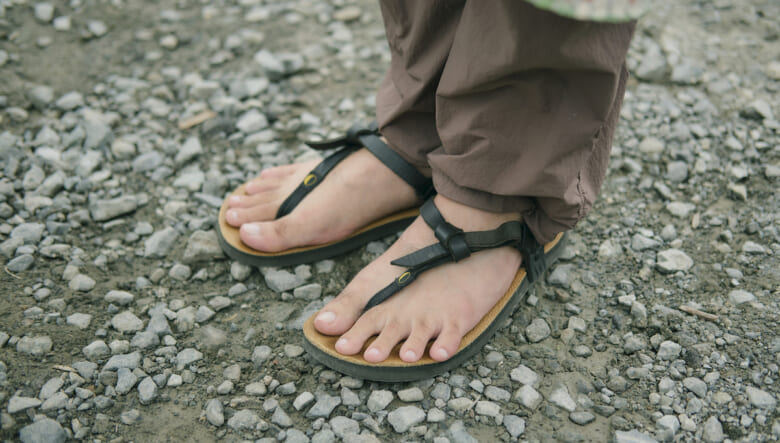 巻きスカート風に風呂敷をアレンジ。-GO OUT CAMP vol.21-