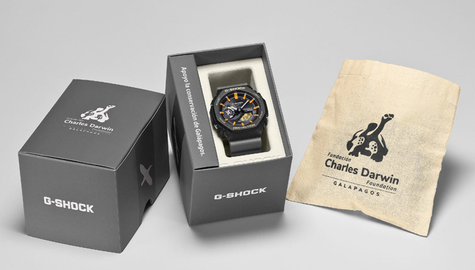 Gショックから、チャールズ・ダーウィン財団とのコラボレーション