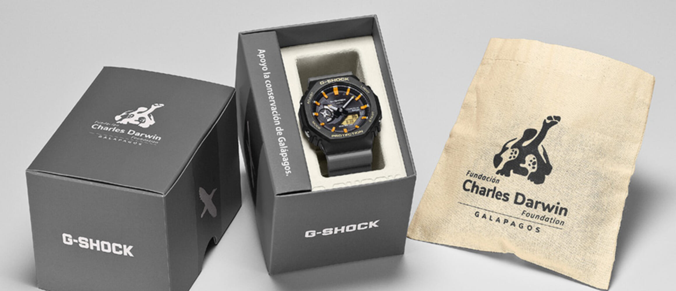 Gショックから、チャールズ・ダーウィン財団とのコラボレーション