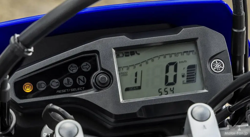 ヤマハ「WR125R ABS」LCDマルチファンクションメーター