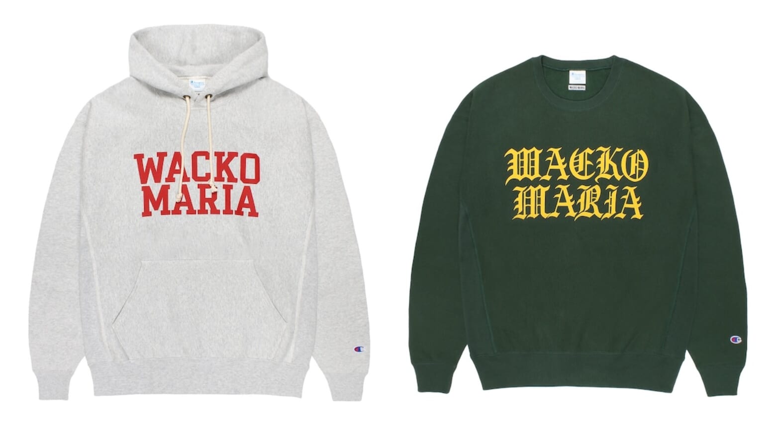 ワコマリア謹製。新年に相応しいチャンピオンとの別注フーディ