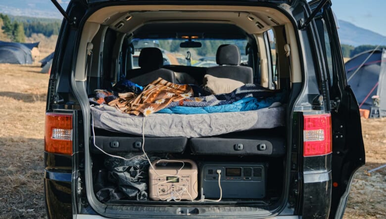 【’16 MITSUBISHI DELICA D:5】キャンパー仕様デリカで冬の車中泊にチャレンジ。