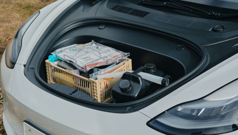 【’21 TESLA MODEL3】発進時の加速に惹かれたEVをアウトドア仕様に。