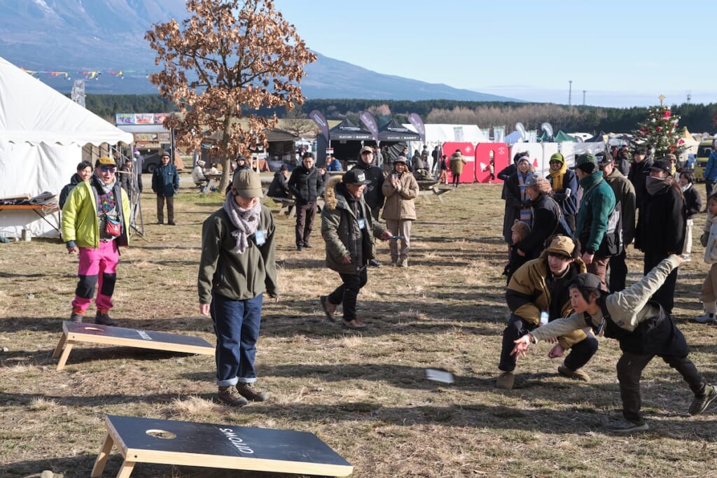 GO OUT CAMP 冬 2025 紅白運動会　コーンホール