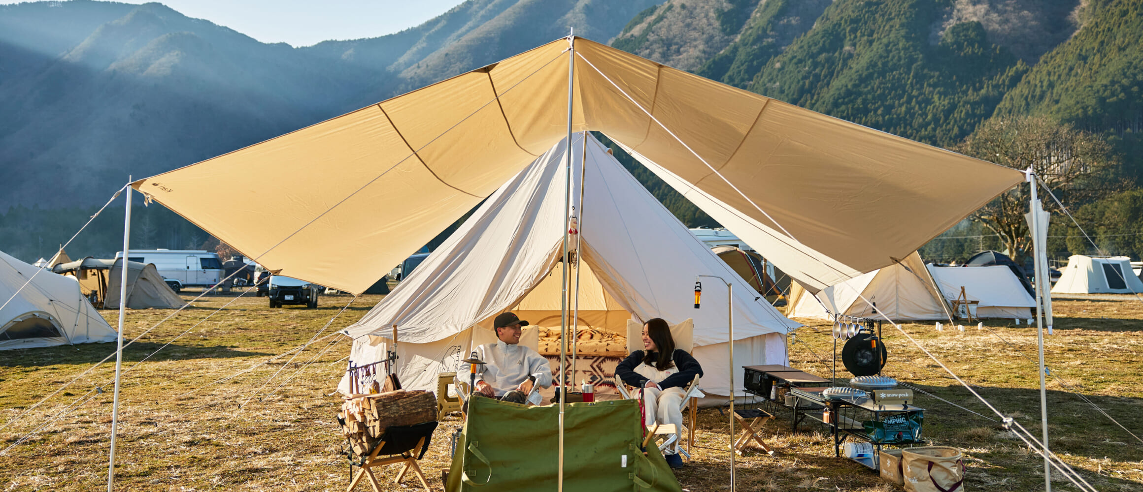 早い者勝ち！冬限定値下げ！ワンタッチタープ　 ベージュ 難燃キャンプ　クオルツ 楽天市場】HOMFUL Haofeng アウトドア 高級キャンプ 防風 キャンプ