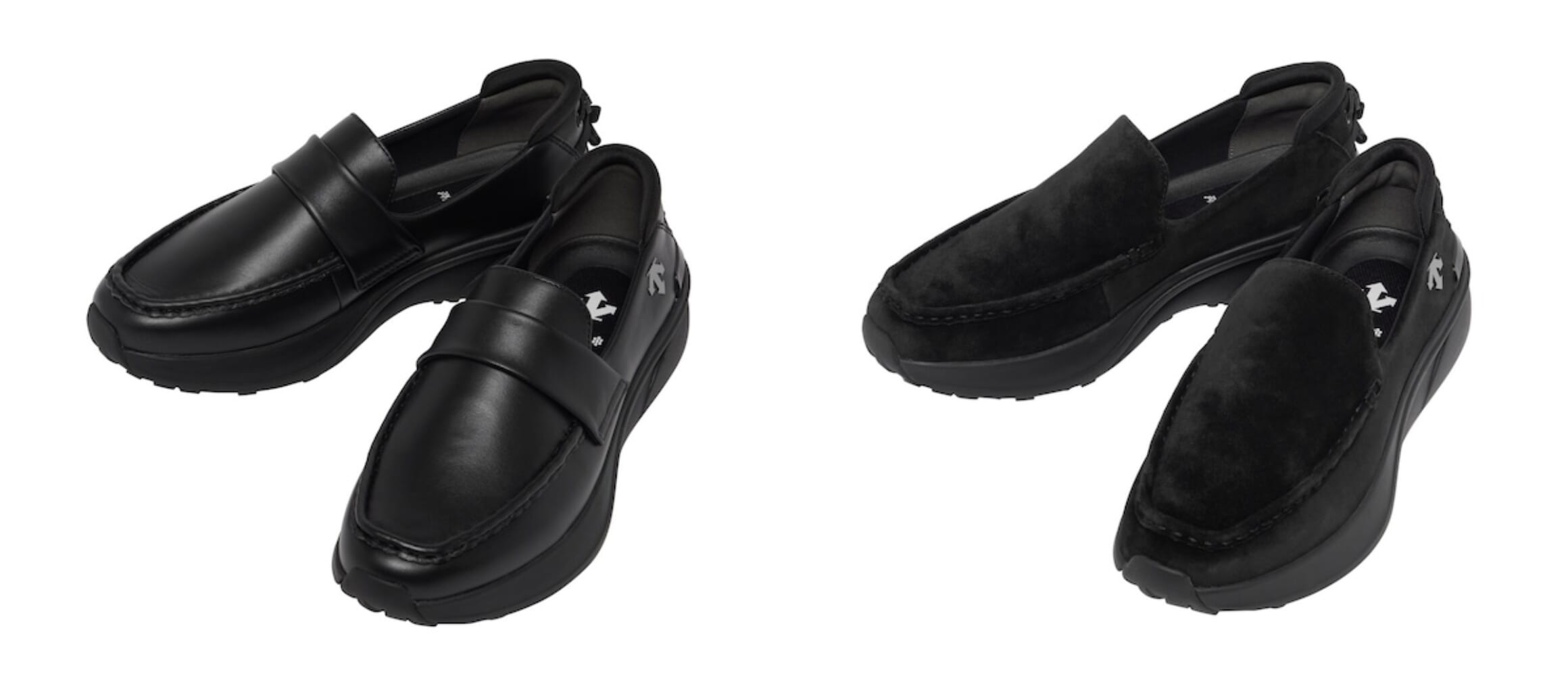 端正なローファーをデサントがテッキーにアレンジ。全天候型対応の万能