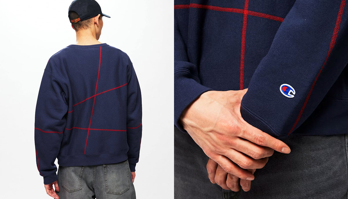 Champion リバースウィーブ ジャーナルスタンダード別注 ジャーナルスタンダードによるチャンピオン別注。ステッチを走らせた