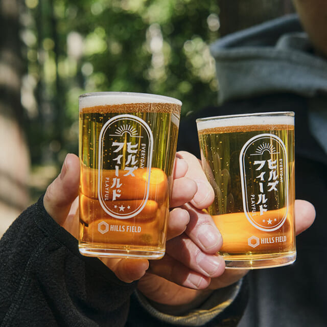 キャンプとお酒を楽しくする“ヒルズフィールド”から、六角形の粋な升と