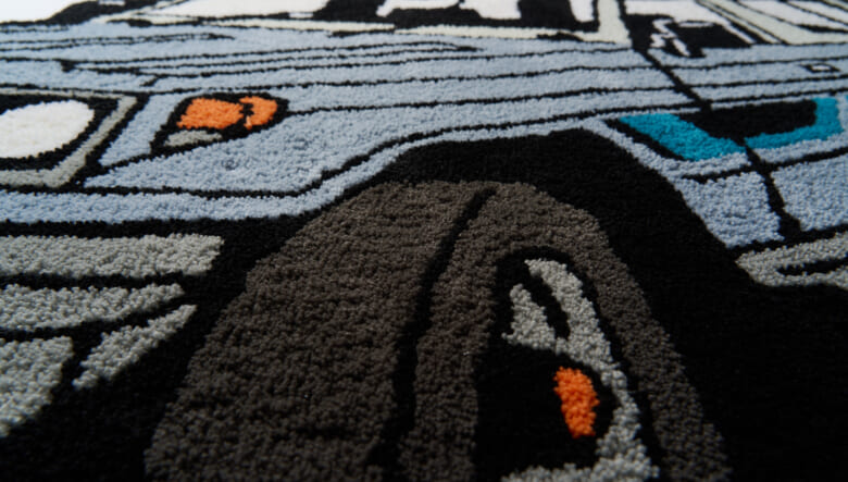 ランクル好き必見！ ランドクルーザー70をモチーフにしたラグマットが老舗メーカーとのコラボで実現！