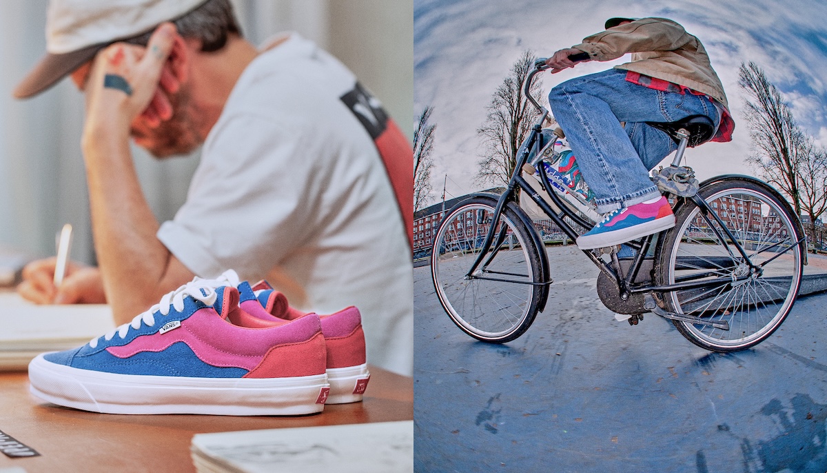 バンズ　OLD SKOOL GO OUT コラボ商品！値下げです！ ヴァンズのハイエンドラインから、オランダ人アーティストとのコラボ