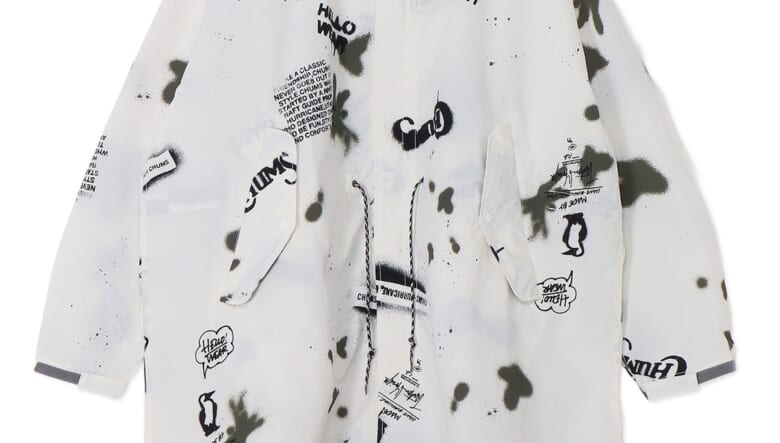 チャムスのアーティストコラボに、ステンシルアートの守矢努氏が登場。