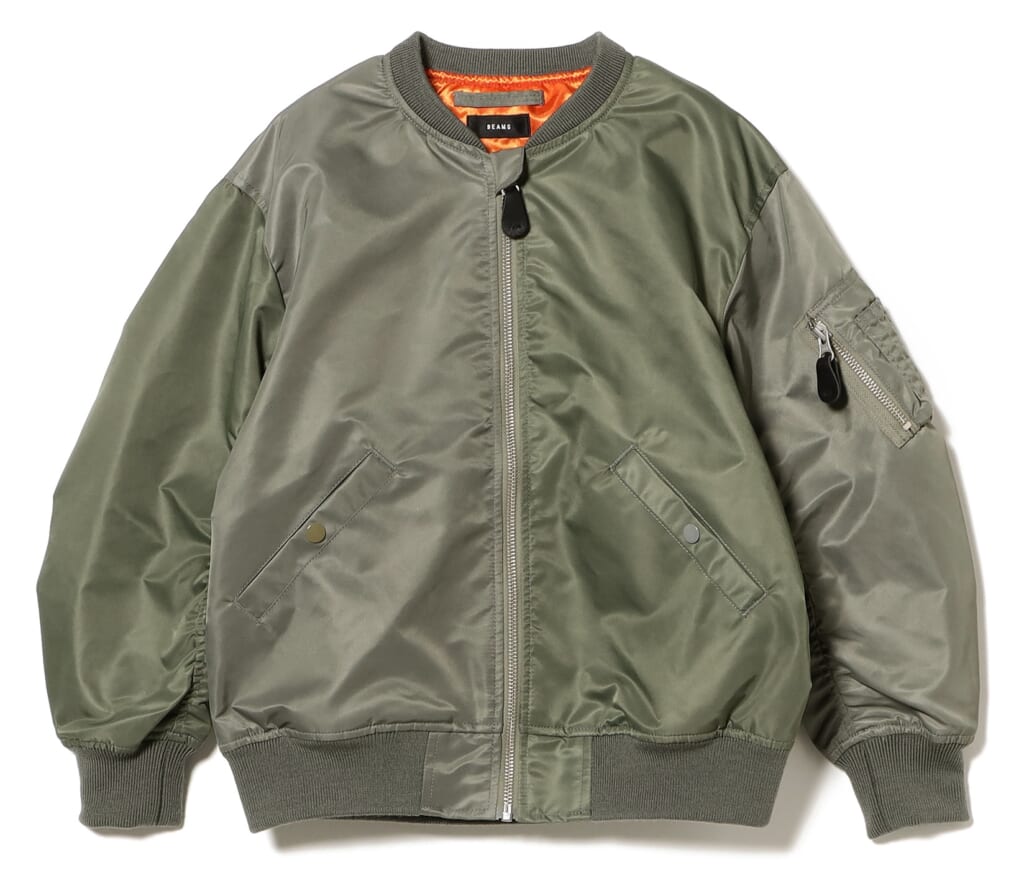 〈BEAMS × こども ビームス〉 CRAZY LOOSE MA-1/カラー:OLIVE