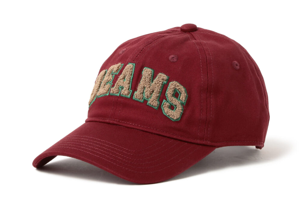 〈BEAMS × こども ビームス〉 BEAMS “さがら刺繍” CAP/カラー:BURGUNDY