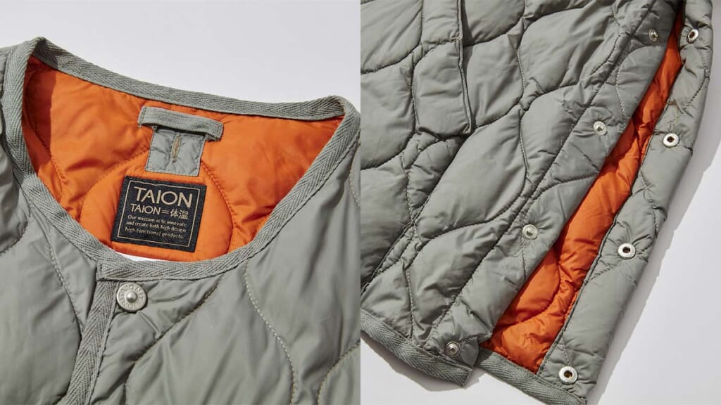 ダウンウエアの詳細写真