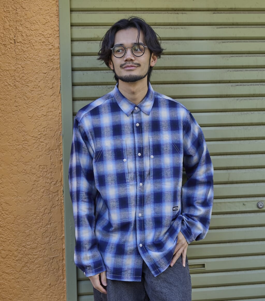 GRIP SWANY BRUSHED CHECK SHIRTS