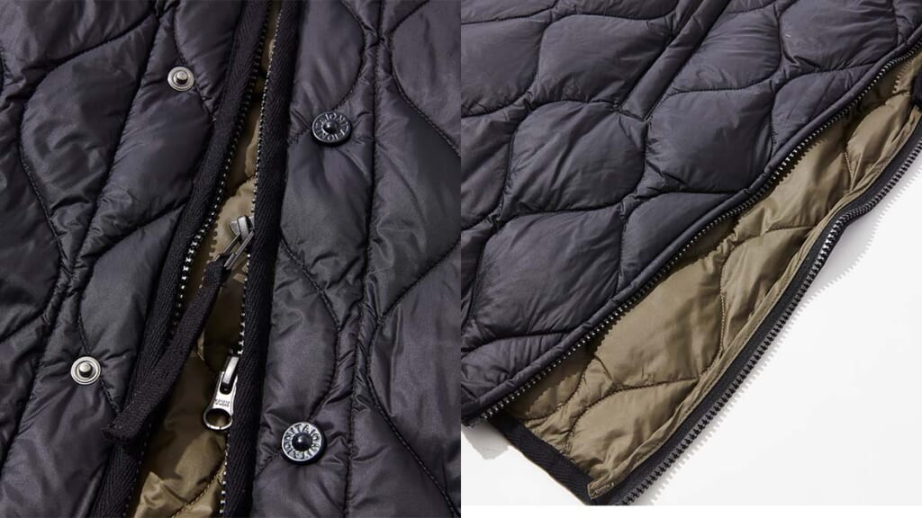 ダウンウエアの詳細写真