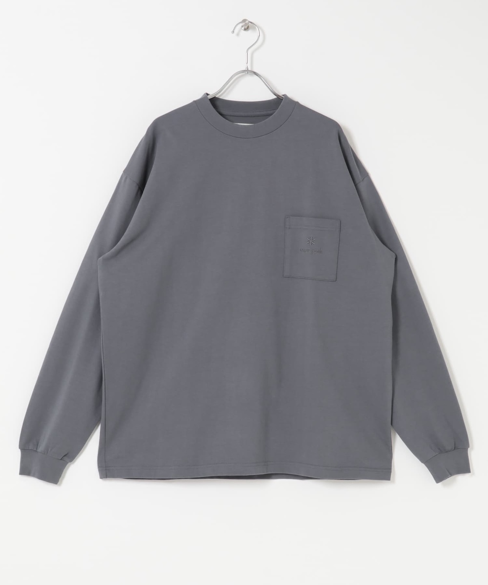 snow peak×URBAN RESEARCH DOORSのPOCKET LOGO L/S TEE
